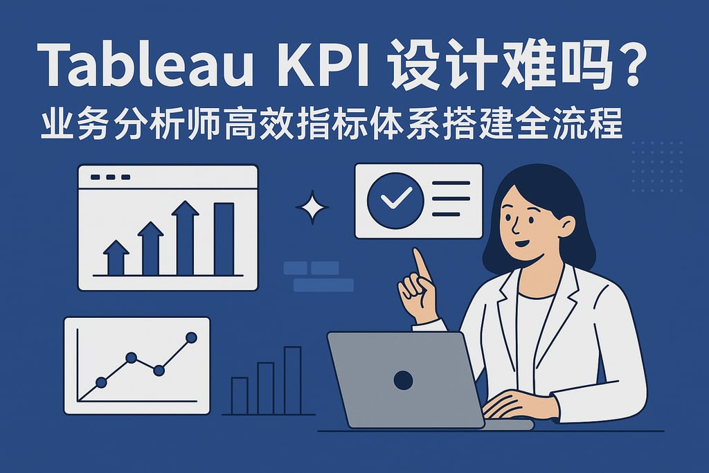 Tableau KPI设计难吗？业务分析师高效指标体系搭建全流程